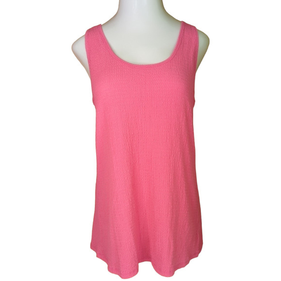 TORRID Hot Pink Textured Tank Top Wide Straps Scoop Neck Plus 3X - Picture 1 of 6